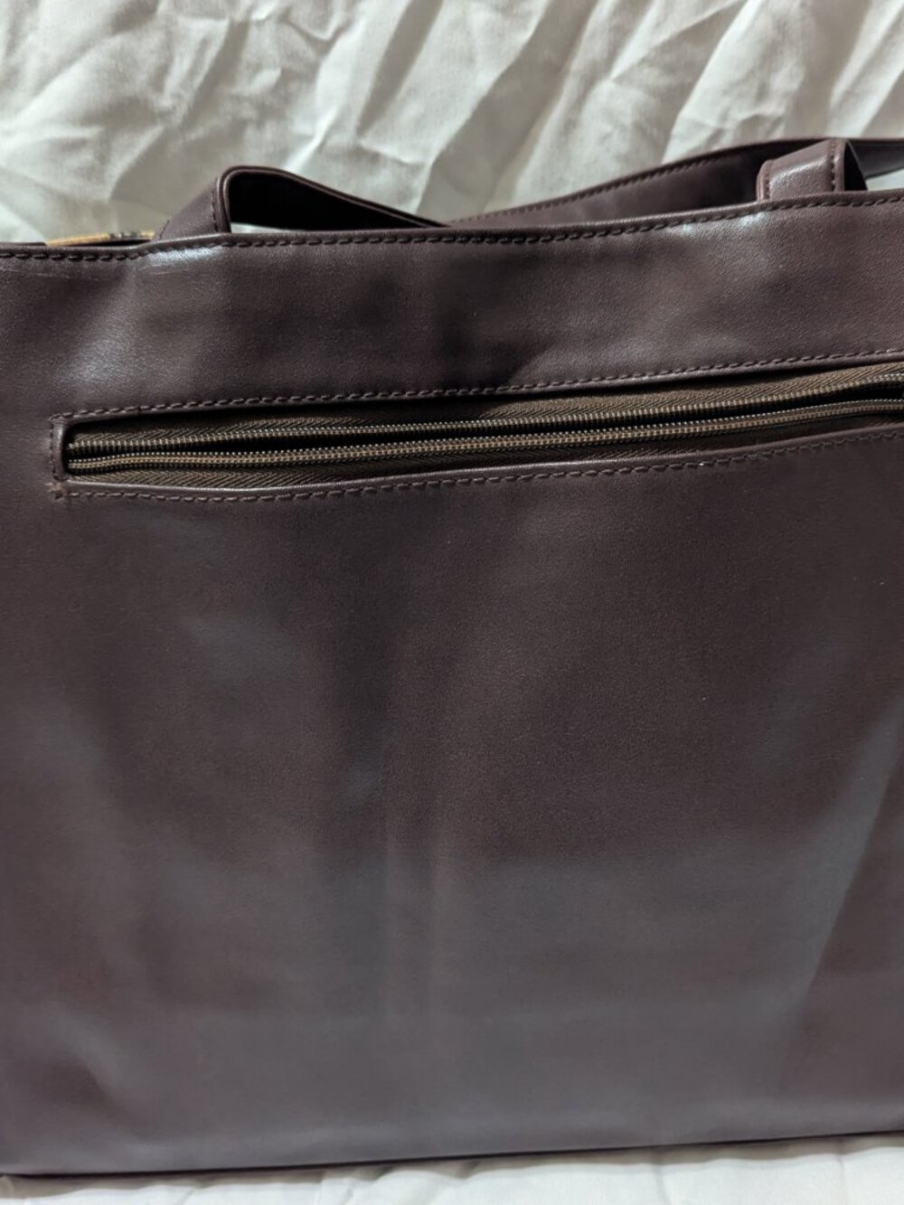 Dog themed burgundy tote/purse - Picture 2 of 11